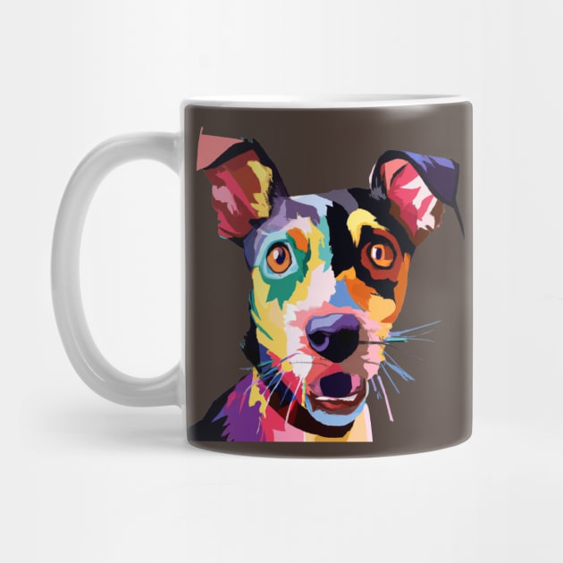 Rat Terrier Pop Art - Dog Lover Gifts by PawPopArt